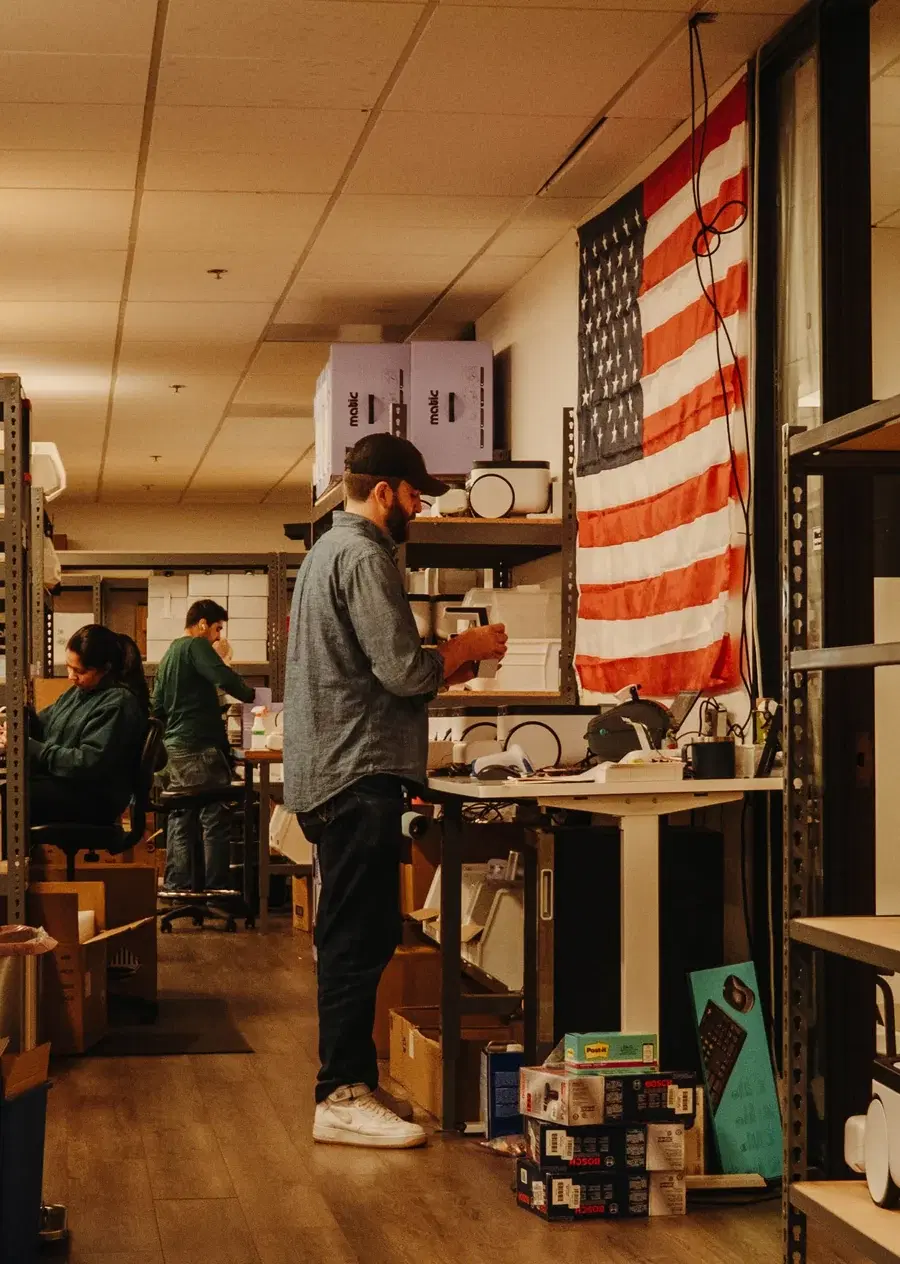 The Matic team at work in the workshop