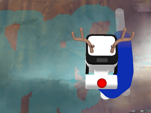 The @maticrobots reindeer cleaning the gift wrappi...