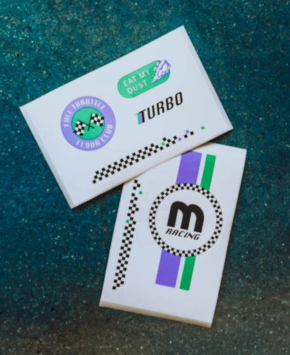 Free racing sticker pack
