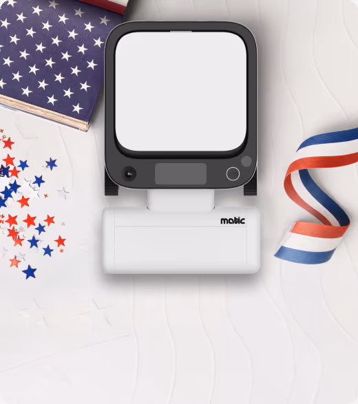 Matic with its limited-edition Team USA stickers, flag and ribbon